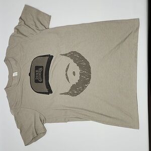 Luke Combs Beard & Hat Bella Canvas Tan T-Shirt Size Medium